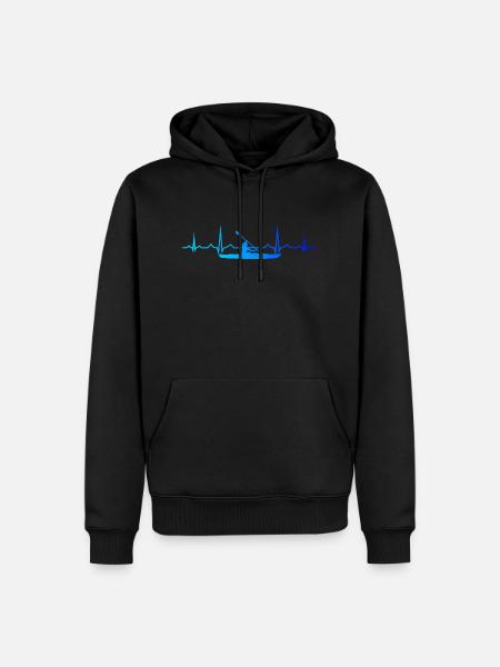 Kayak Kayak Hommes Femmes Canoë Kayak - Sweat à capuche Premium bio Homme - noir