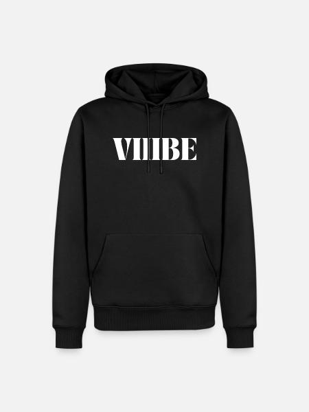 "VIIIBE" - Sweat à capuche Premium bio Homme - noir