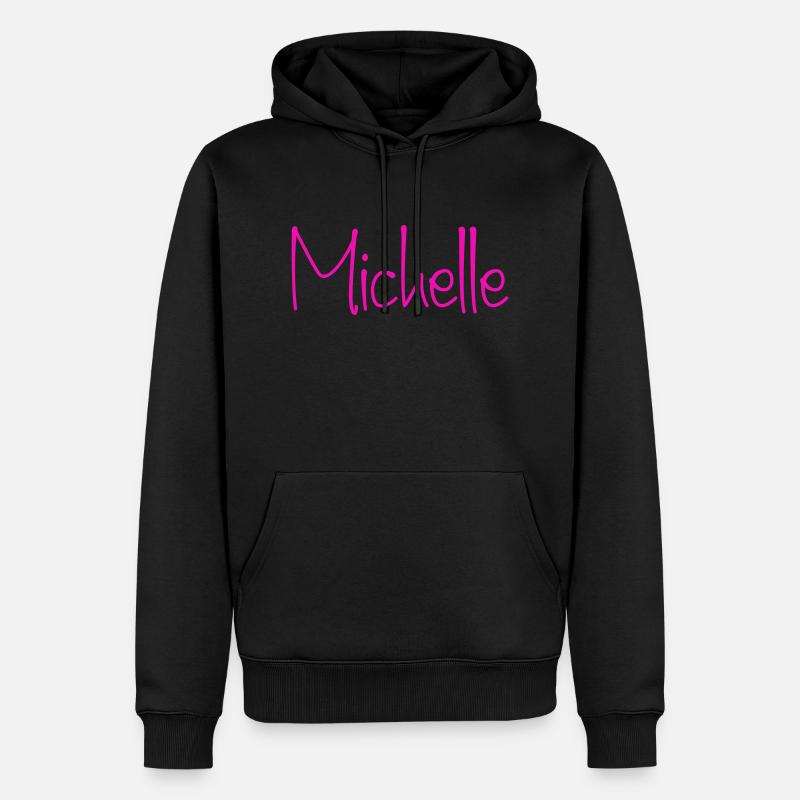 Michelle - Sweat à capuche Premium bio Homme - noir