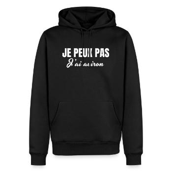I can't I rowed - Men’s Premium Organic Hoodie - black - Front - Nico (187cm)