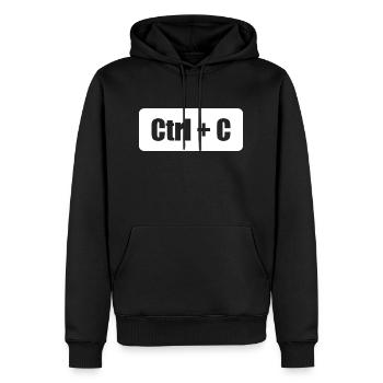 Ctrl C Ctrl V Vater Sohn Eltern Kind Partnerlook - Männer Premium Bio Hoodie - Schwarz - Vorne - Nico (187cm)
