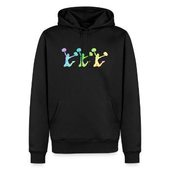 Cheer Graphic Cheerleading Cheerleader Gymnast Dan - Männer Premium Bio Hoodie - Schwarz - Vorne - Nico (187cm)