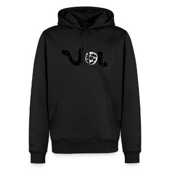 Band 22 1 - Männer Premium Bio Hoodie - Schwarz - Vorne - Nico (187cm)