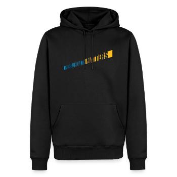la santé mentale compte citation - Sweat à capuche Premium bio Homme - noir - Devant - Nico (187cm)