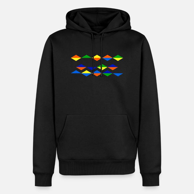 diamonds - Männer Premium Bio Hoodie - Schwarz