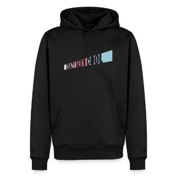 crazy sexy cool design - Men’s Premium Organic Hoodie - black - Front - Nico (187cm)