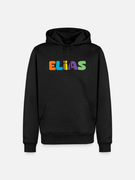 Name - Elias - Men’s Premium Organic Hoodie - black