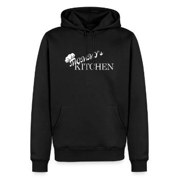 LA CUISINE DE MAMAN - Sweat à capuche Premium bio Homme - noir - Devant - Nico (187cm)
