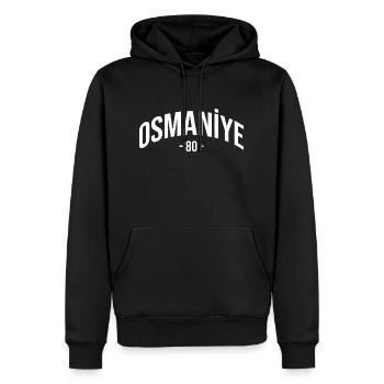Osmaniye 80 Turquie Turquie Turquie Cadeau Osmaniyeli TR - Sweat à capuche Premium bio Homme - noir - Devant - Nico (187cm)