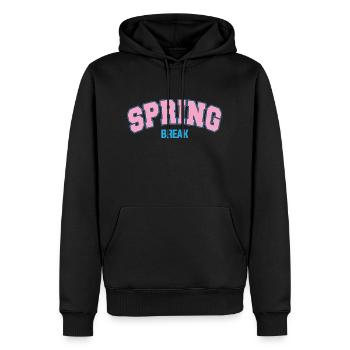 Spring Break T-shirt Fun - Sweat à capuche Premium bio Homme - noir - Devant - Nico (187cm)