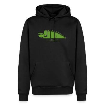 Klokodil - Sweat à capuche Premium bio Homme - noir - Devant - Nico (187cm)