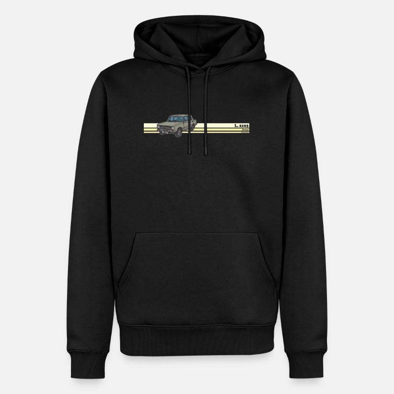 lada - Sweat à capuche Premium bio Homme - noir