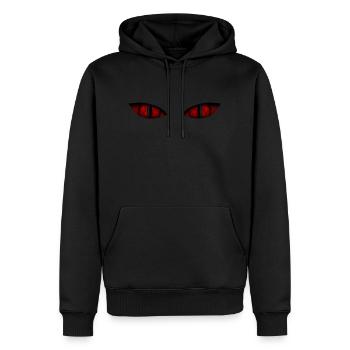 Mauvais yeux - Sweat à capuche Premium bio Homme - noir - Devant - Nico (187cm)