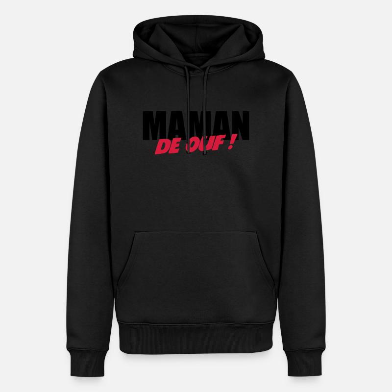 Maman de ouf ! - Sweat à capuche Premium bio Homme - noir