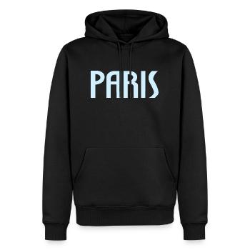 Paris - Sweat à capuche Premium bio Homme - noir - Devant - Nico (187cm)