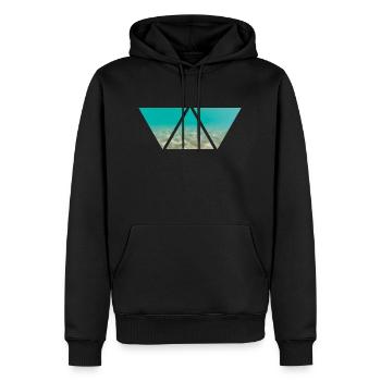 Triangle sous-marin Plongée Snorkeling Vacances - Sweat à capuche Premium bio Homme - noir - Devant - Nico (187cm)