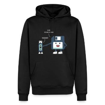 Meilleur T-shirt Papa Daddy Papa Grandpa Fête des Pères - Sweat à capuche Premium bio Homme - noir - Devant - Nico (187cm)