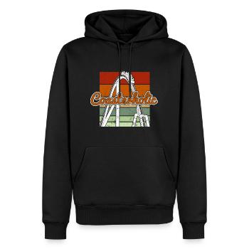 Achterbahn Achterbahn - Männer Premium Bio Hoodie - Schwarz - Vorne - Nico (187cm)