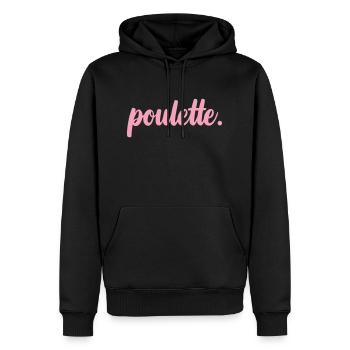Küken - Freundin - Beste Freundin - Männer Premium Bio Hoodie - Schwarz - Vorne - Nico (187cm)