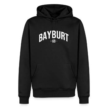 Bayburt 69 Türkei Turkiye Geschenk Bayburtlu TR - Männer Premium Bio Hoodie - Schwarz - Vorne - Nico (187cm)