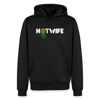 Hotwife Auf dem Kopf Stehende Ananas Swinger Heiße Ehefrau - Männer Premium Bio Hoodie - Schwarz - Vorne - Nico (187cm)