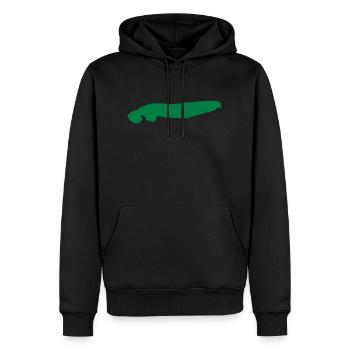 Norderney - Sweat à capuche Premium bio Homme - noir - Devant - Nico (187cm)