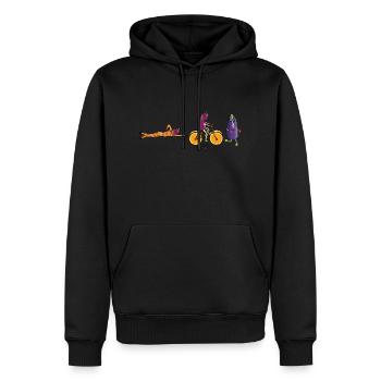 Triathlon - Sweat à capuche Premium bio Homme - noir - Devant - Nico (187cm)