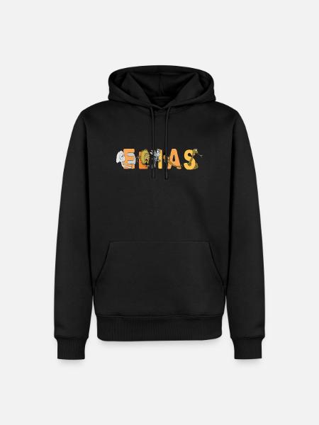 Elias - Männer Premium Bio Hoodie - Schwarz