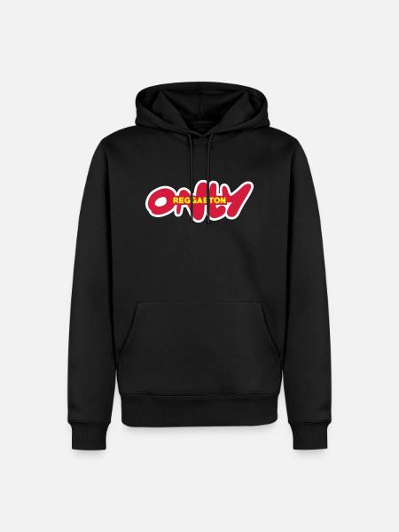 only reggaeton - Men’s Premium Organic Hoodie - black