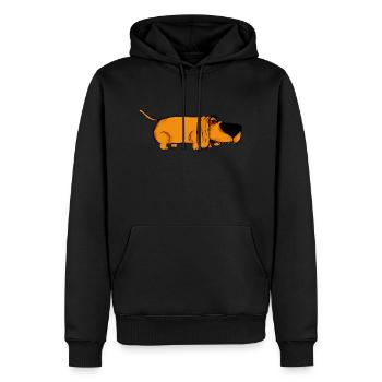 Lustige Hunde 14 - Männer Premium Bio Hoodie - Schwarz - Vorne - Nico (187cm)