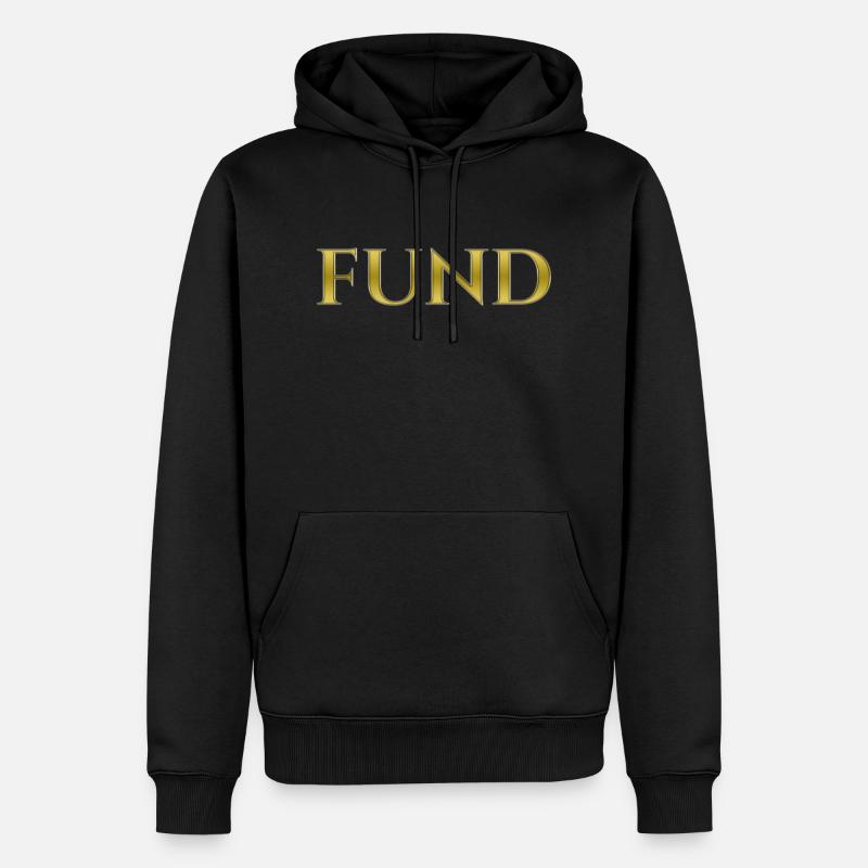 Fund - Männer Premium Bio Hoodie - Schwarz