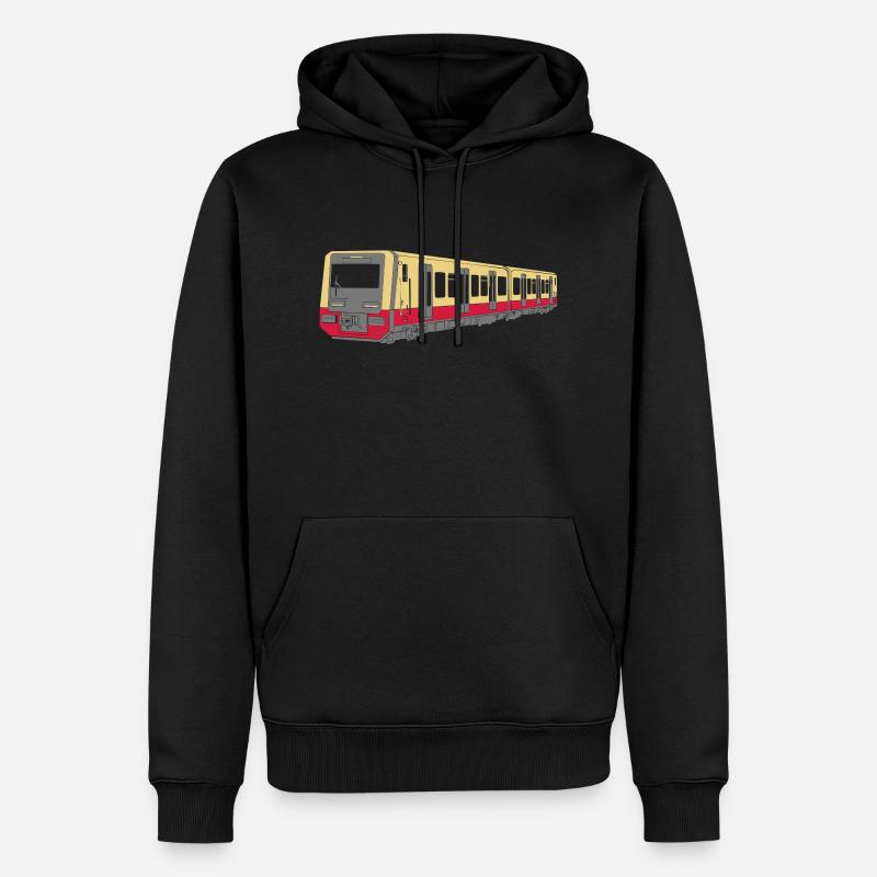 Berliner S-Bahn - Männer Premium Bio Hoodie - Schwarz