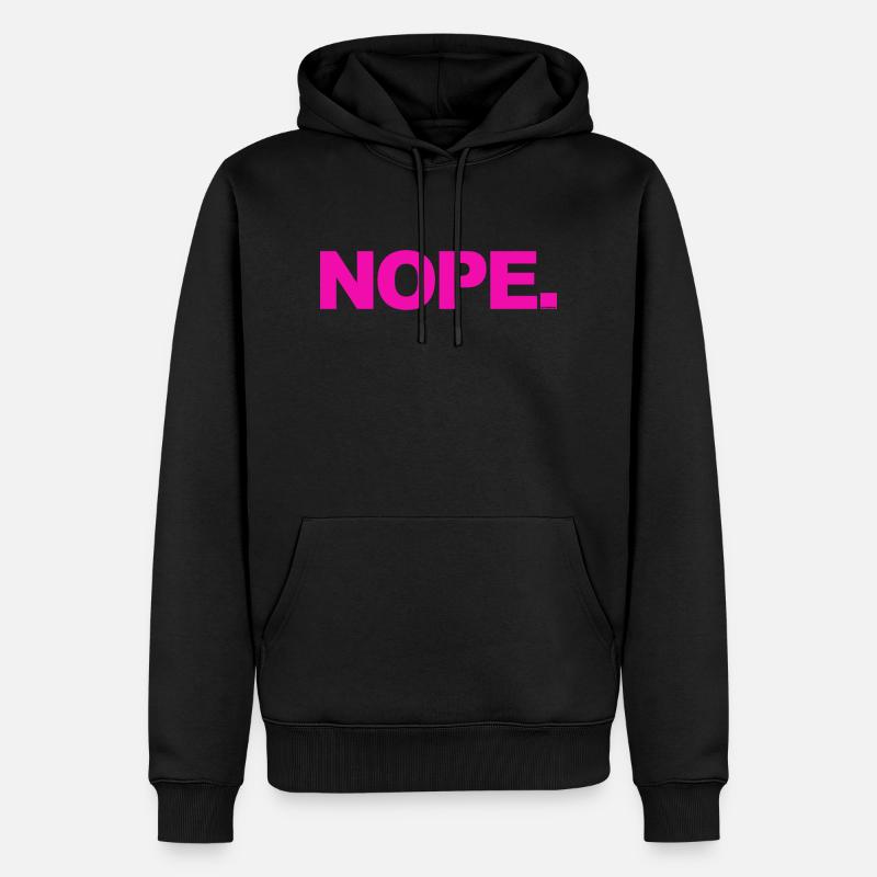NOPE - sei kein ja-Sager! - Sweat à capuche Premium bio Homme - noir
