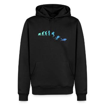 Tauchen Taucher Evolution - Männer Premium Bio Hoodie - Schwarz - Vorne - Nico (187cm)