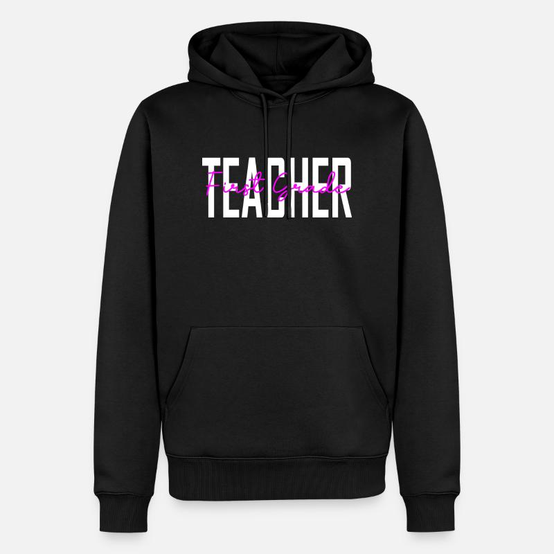 Lehrergeschenke der 1. Klasse - Männer Premium Bio Hoodie - Schwarz