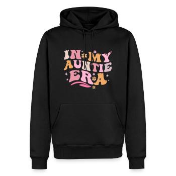 In My Auntie Era Baby Announcement Aunt Mother's - Sweat à capuche Premium bio Homme - noir - Devant - Nico (187cm)