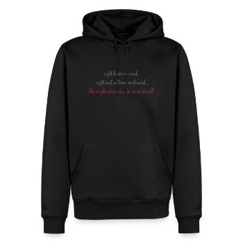 Il n’y a personne comme moi - Sweat à capuche Premium bio Homme - noir - Devant - Nico (187cm)