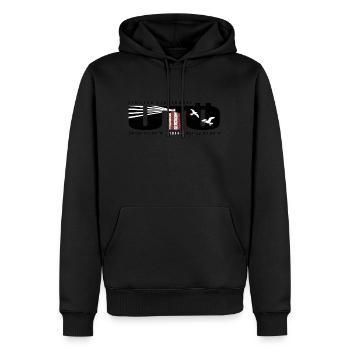 UTÖ LIGHTHOUSE ISLAND Textiles marins et cadeaux - Sweat à capuche Premium bio Homme - noir - Devant - Nico (187cm)