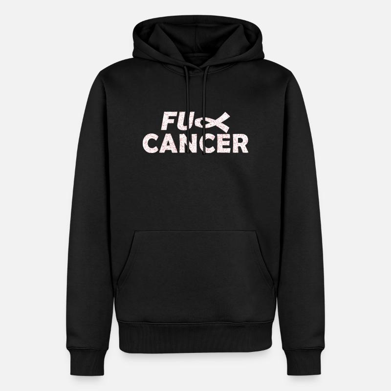 FCK KREBS - Männer Premium Bio Hoodie - Schwarz
