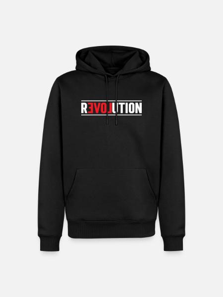 The Revolution of Love - Men’s Premium Organic Hoodie - black