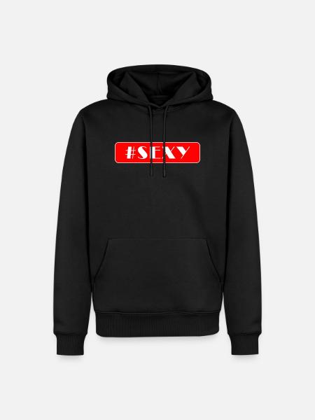 Beauté sexy - Sweat à capuche Premium bio Homme - noir