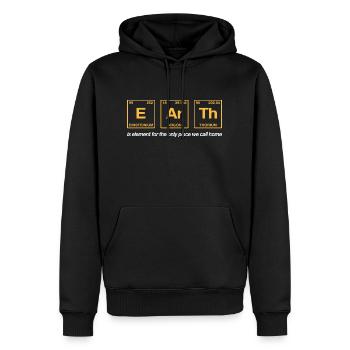 EARTH - with elements of the persiode system - Men’s Premium Organic Hoodie - black - Front - Nico (187cm)
