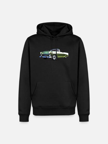 old car - Men’s Premium Organic Hoodie - black