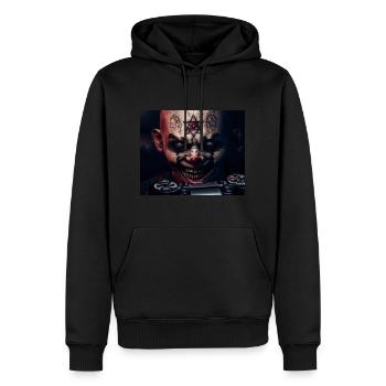 Zocker - Männer Premium Bio Hoodie - Schwarz - Vorne - Nico (187cm)