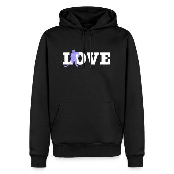 Eishockeyspieler Hockeyfan Eishockey Eishockeyteam - Männer Premium Bio Hoodie - Schwarz - Vorne - Nico (187cm)