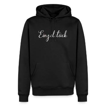 Einzelstück - Männer Premium Bio Hoodie - Schwarz - Vorne - Nico (187cm)