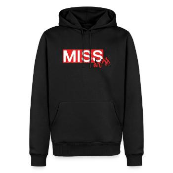 Missdress - Men’s Premium Organic Hoodie - black - Front - Nico (187cm)