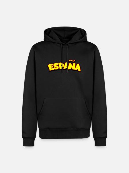 drapeau espagne españa - Sweat à capuche Premium bio Homme - noir