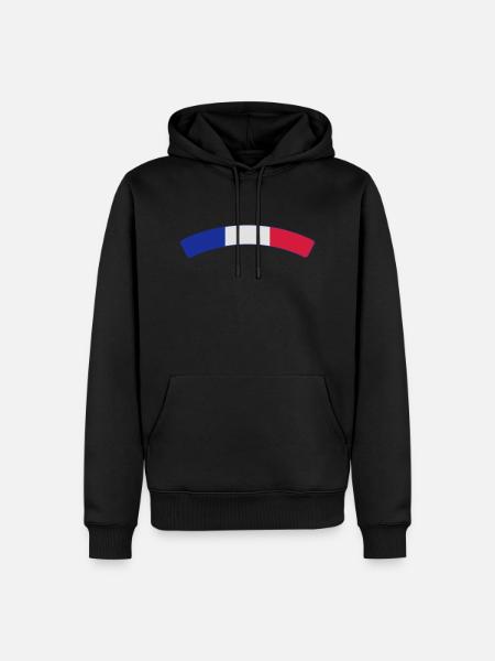 France Français Française French Frankreich - Men’s Premium Organic Hoodie - black