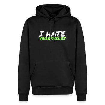 fleischfresser - Männer Premium Bio Hoodie - Schwarz - Vorne - Nico (187cm)